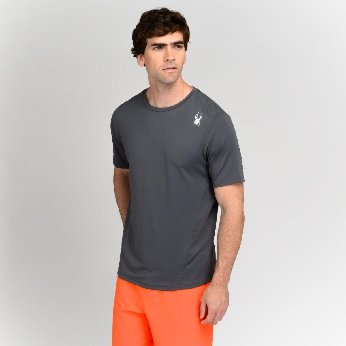 Polera Entrenamiento Hombre Spyder Sport Gondola Gris-1
