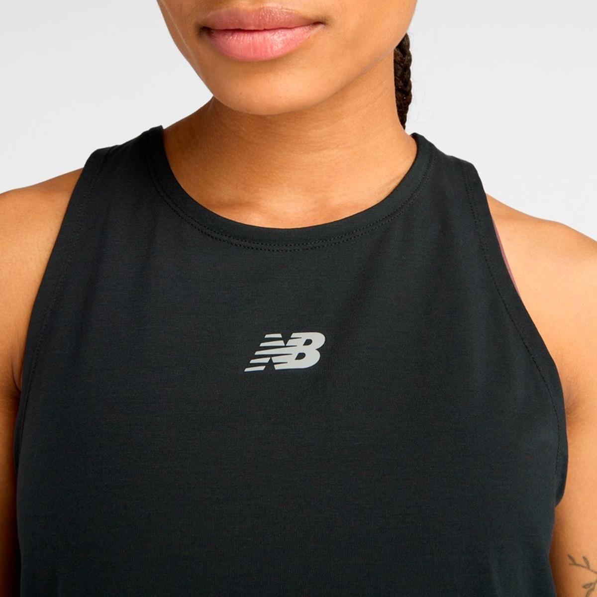 Polera Sin Mangas Entrenamiento Mujer New Balance Negra-4