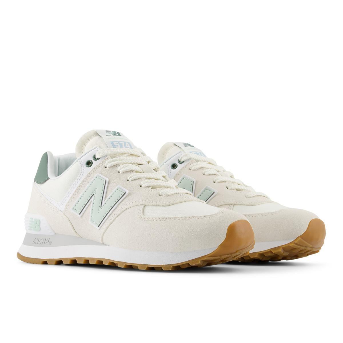 Zapatillas Urbana Mujer New Balance 574 Blanca/Beige-3
