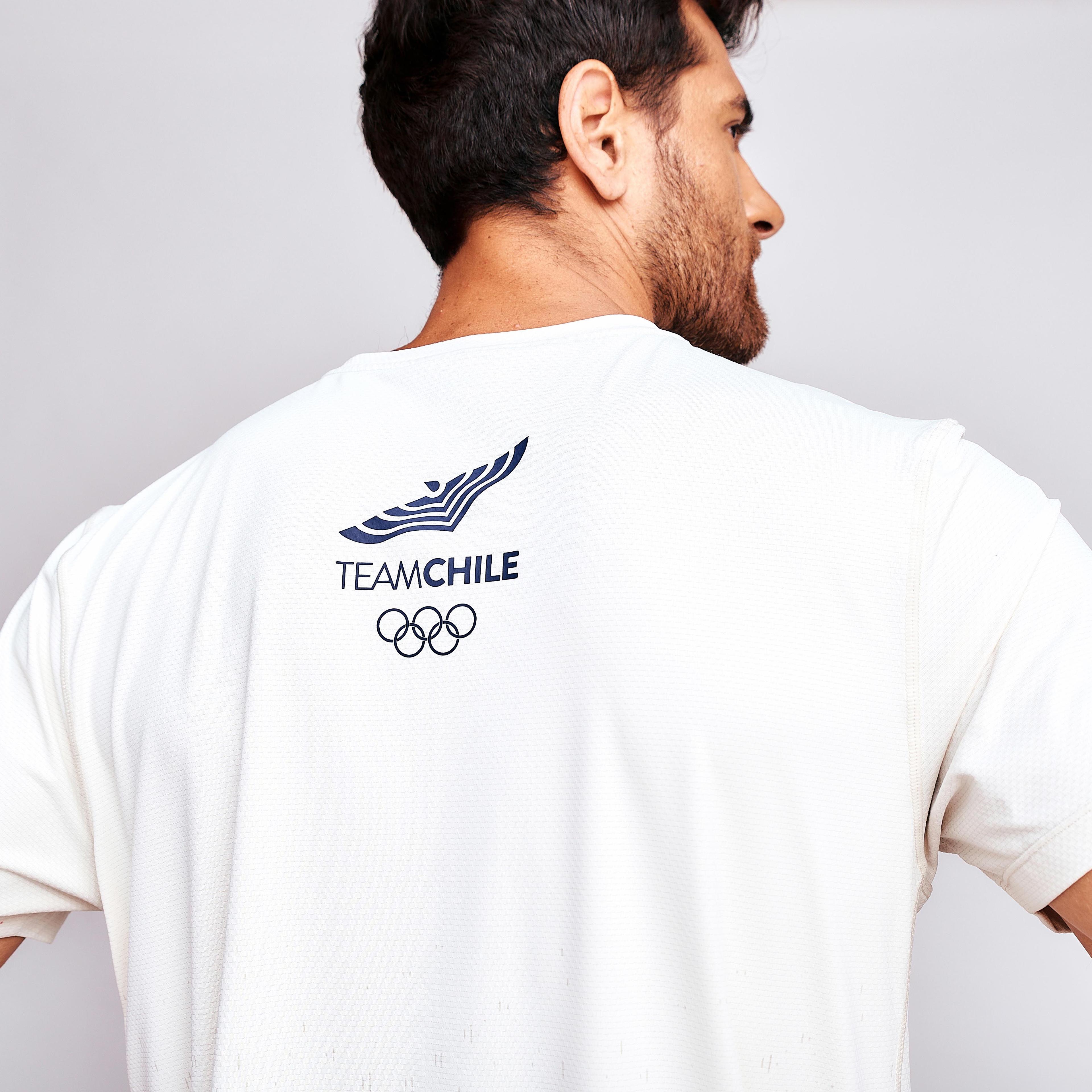 Polera Entrenamiento Hombre Sparta Team Chile Blanca-2