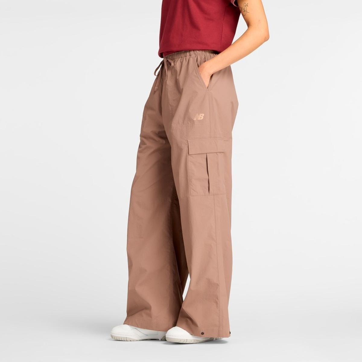 Pantalón Lifestyle Mujer New Balance Woven Cargo Café-2