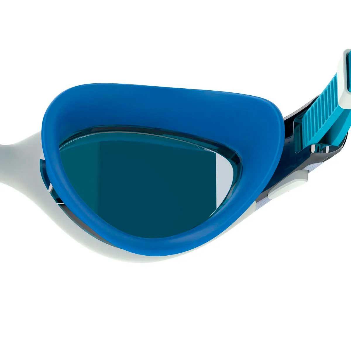 Anteojos Natación Mujer Speedo Biofuse 2.0 Mirrored Azules-3