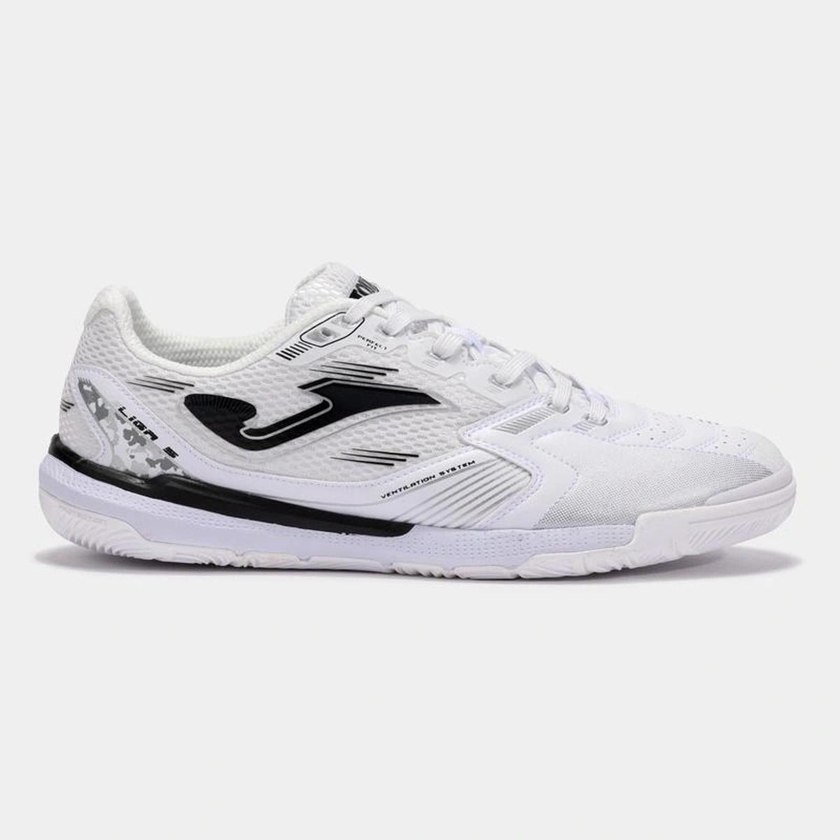 Zapatillas Futsal Hombre Joma Liga 5 Blanca-4