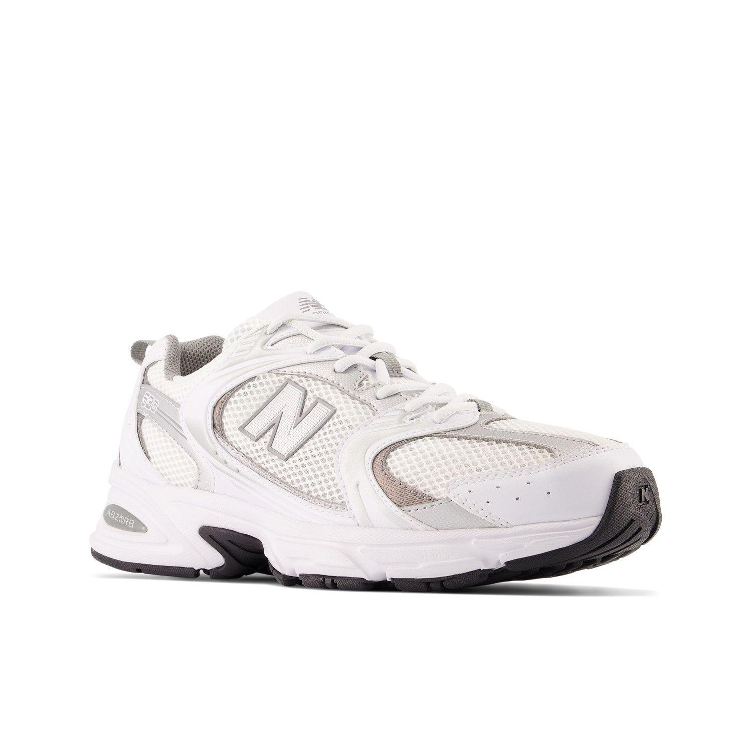 Zapatillas Urbanas Unisex New Balance 530 Blanca/plata-3