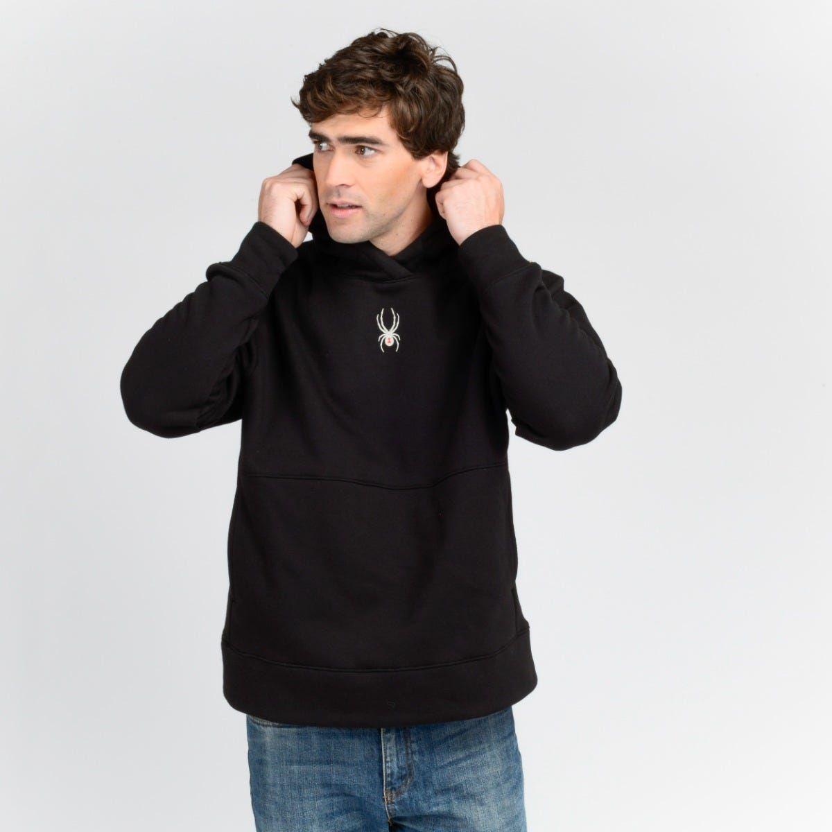 Polerón Entrenamiento Hombre Spyder Hoodie Nordic Negro-0