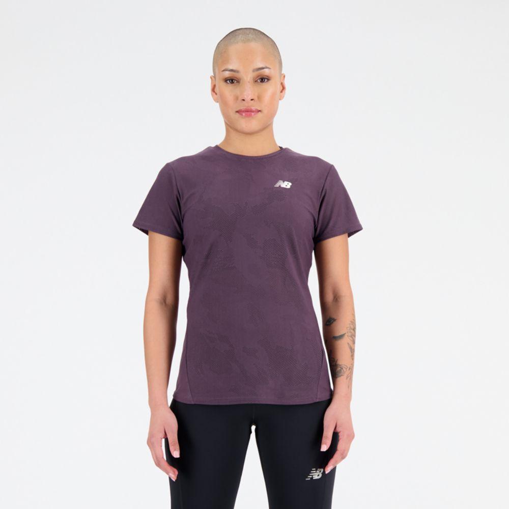 Polera Running Mujer New Balance Q Speed Jacquard Morada-0
