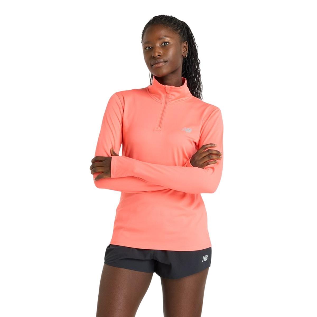 Polerón Running Mujer New Balance Sport Essentials Rosado-0