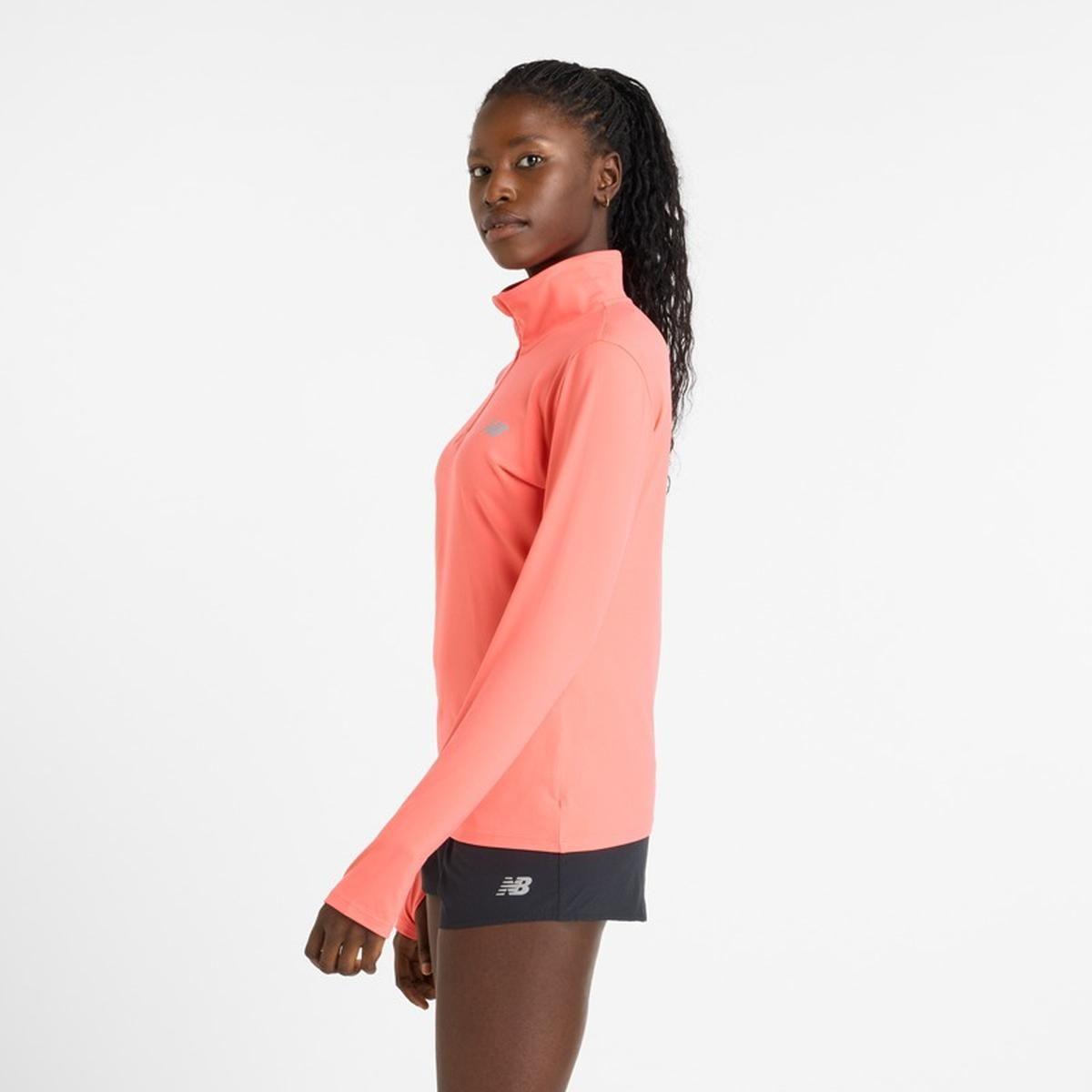 Polerón Running Mujer New Balance Sport Essentials Rosado-2