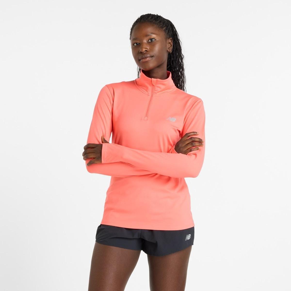 Polerón Running Mujer New Balance Sport Essentials Rosado-4