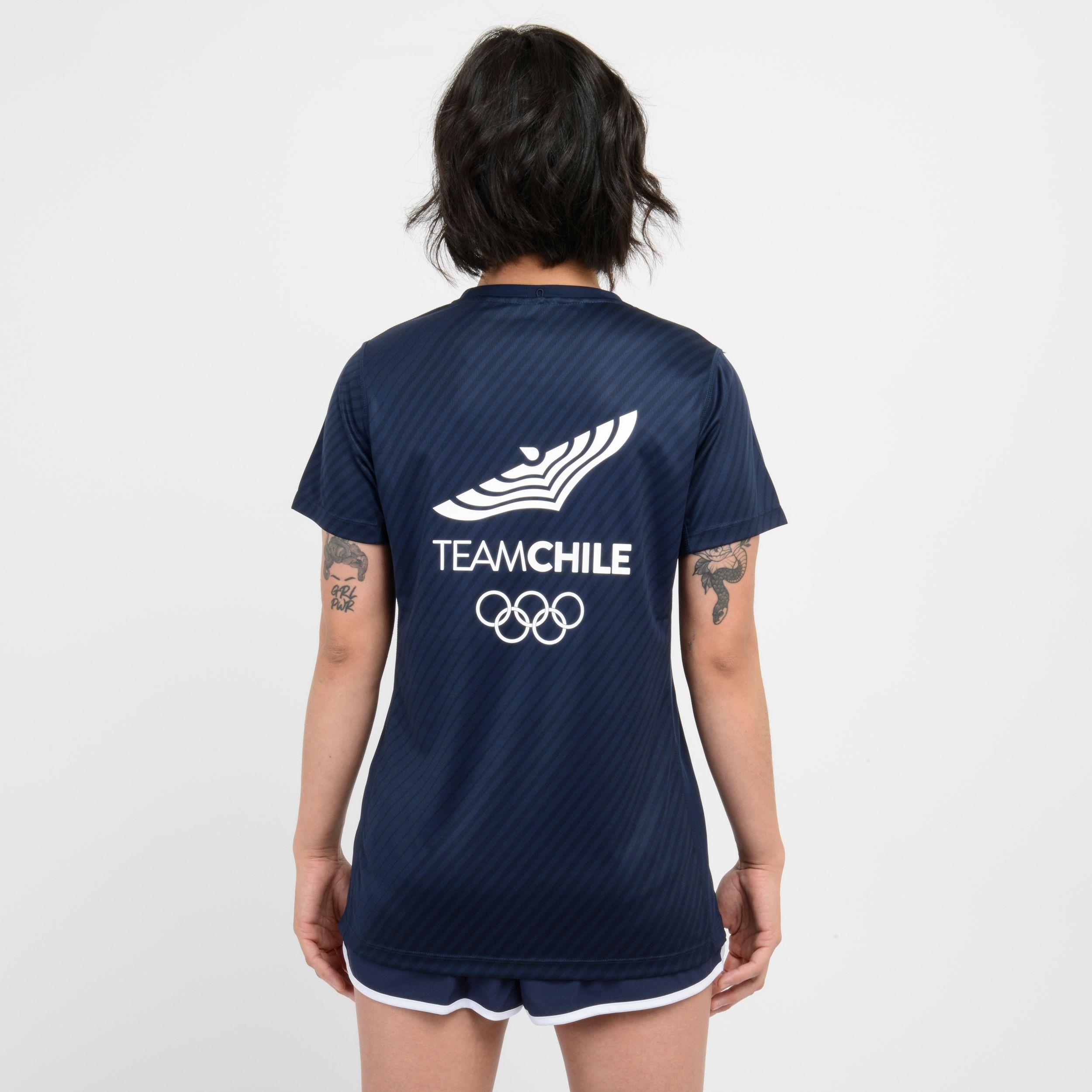 Polera Mujer New Balance Team Chile Azul Marino-1