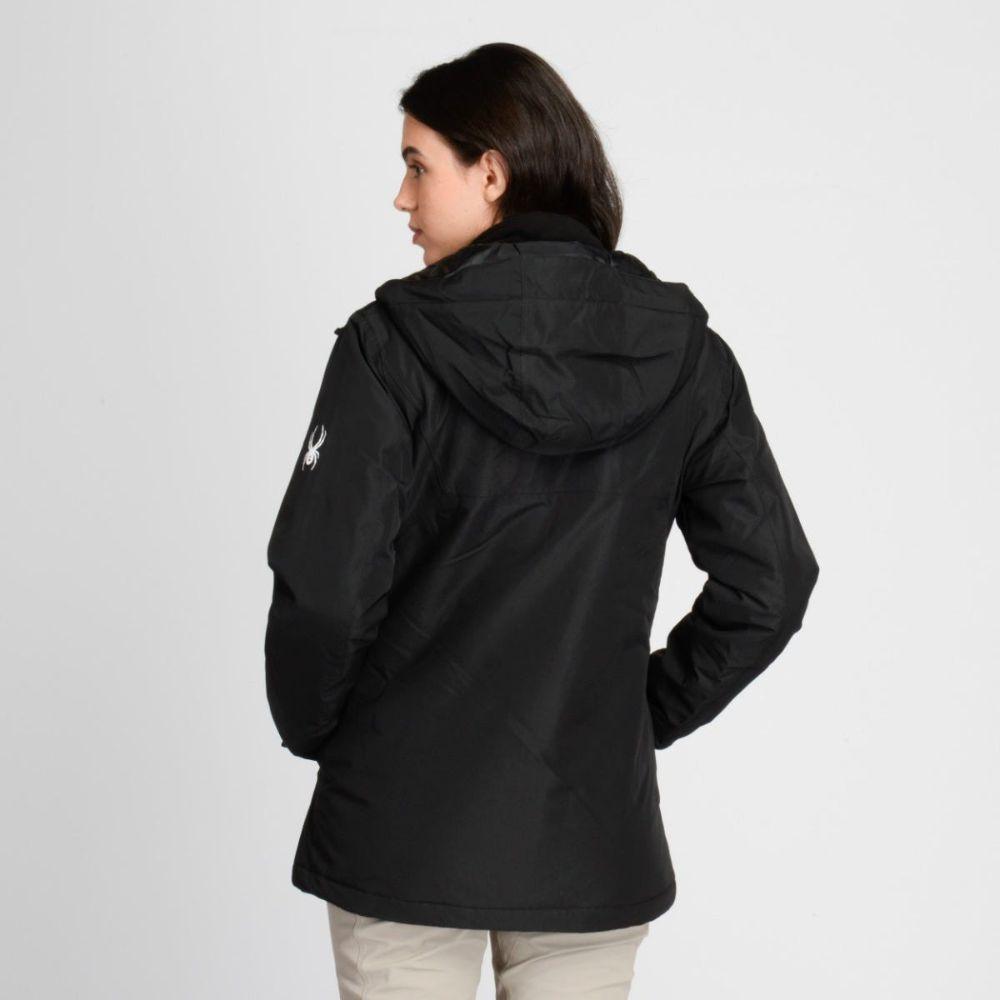 Chaqueta Outdoor Mujer Spyder Jacket 3 en 1 Fleece Negra-2