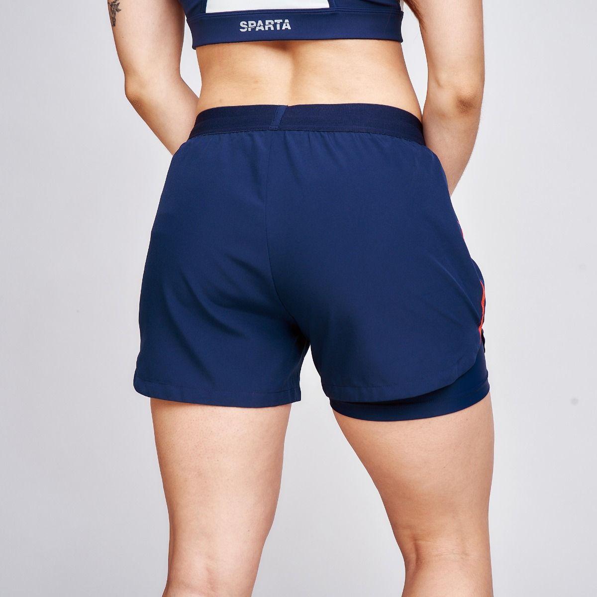 Short Entrenamiento Mujer Sparta Team Chile Azul-3