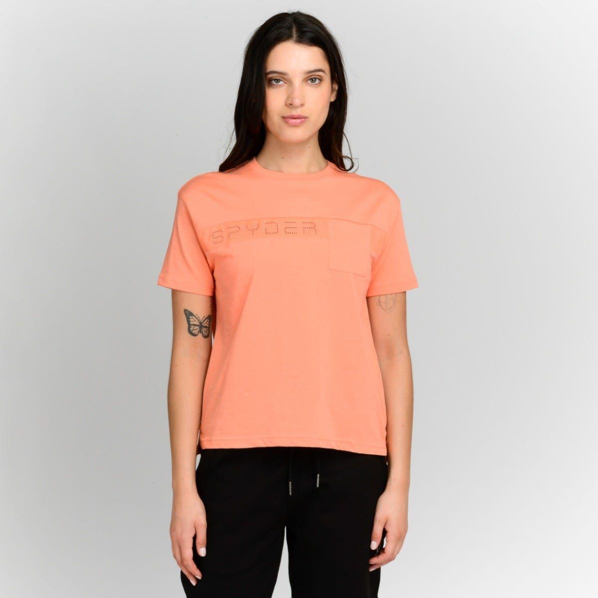 Polera Entrenamiento Mujer Spyder After Ski Rosada-0