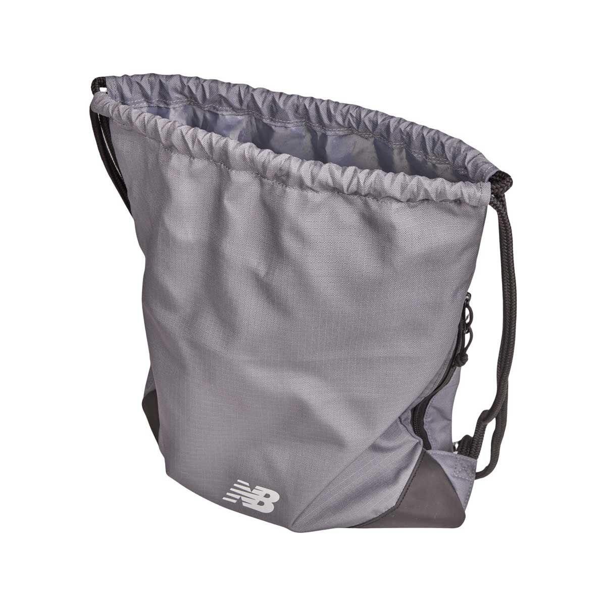 Gymsack Running Unisex New Balance Team Drawstring Gris-2