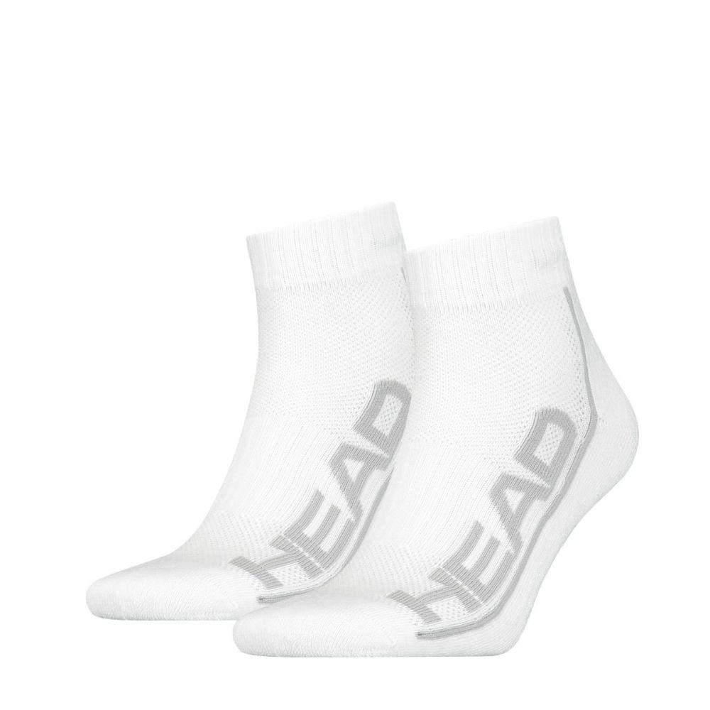 Calcetin 2 Par Tenis Unisex Head Stripe Quarter Banc -43-46-0