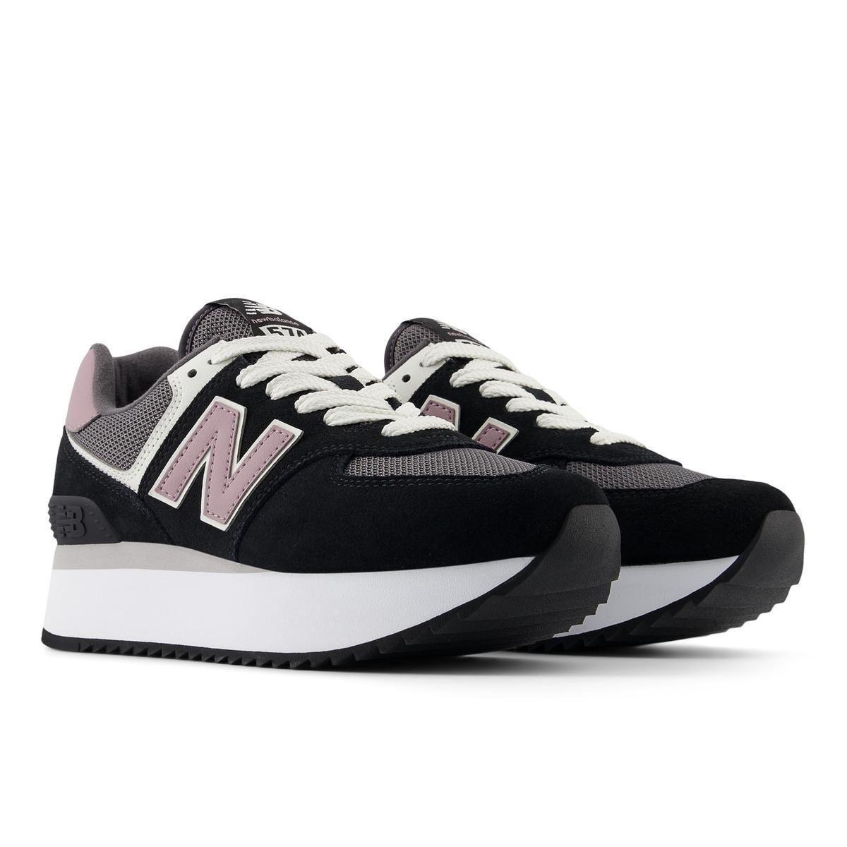 Zapatillas Urbanas Mujer New Balance 574+ Negra-4
