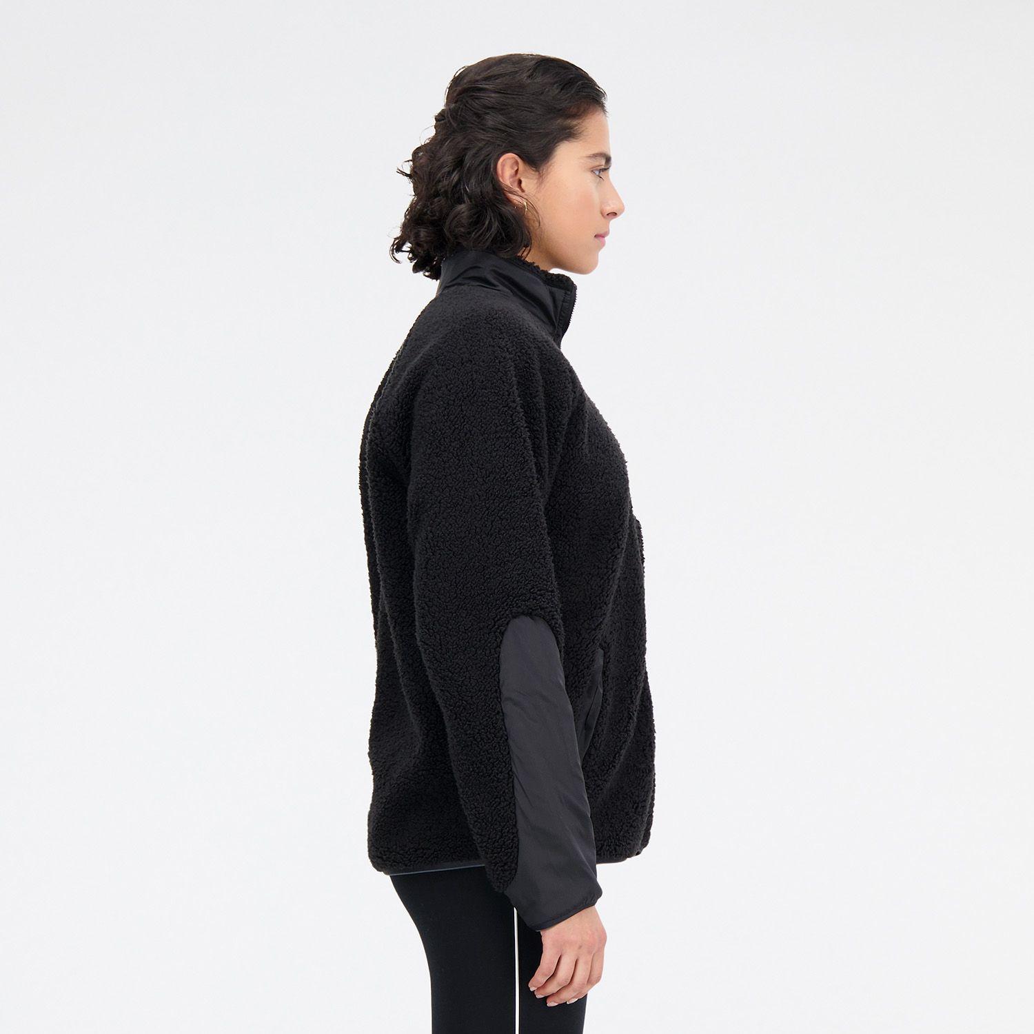 Polerón Polar Outdoor Mujer New Balance Full Zip Negro-3