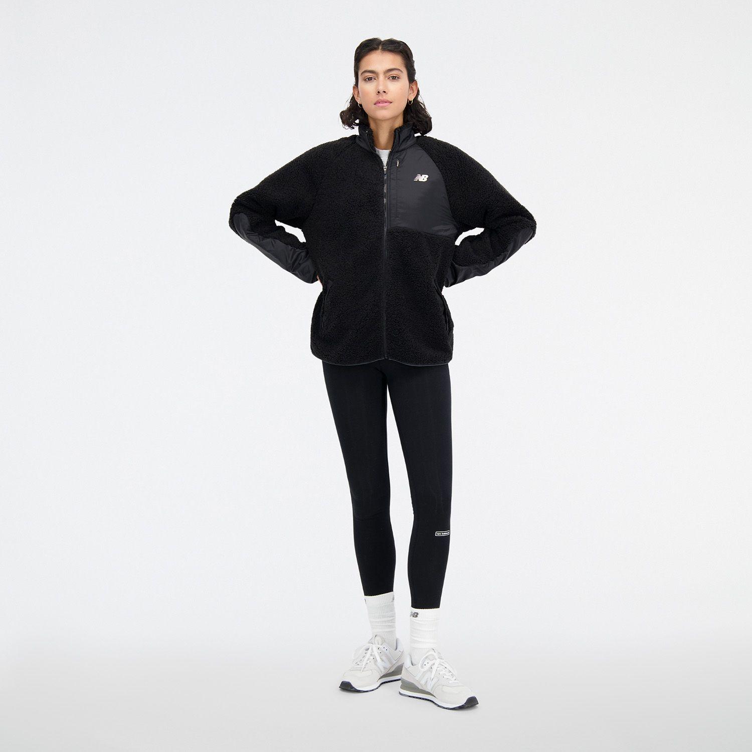 Polerón Polar Outdoor Mujer New Balance Full Zip Negro-4