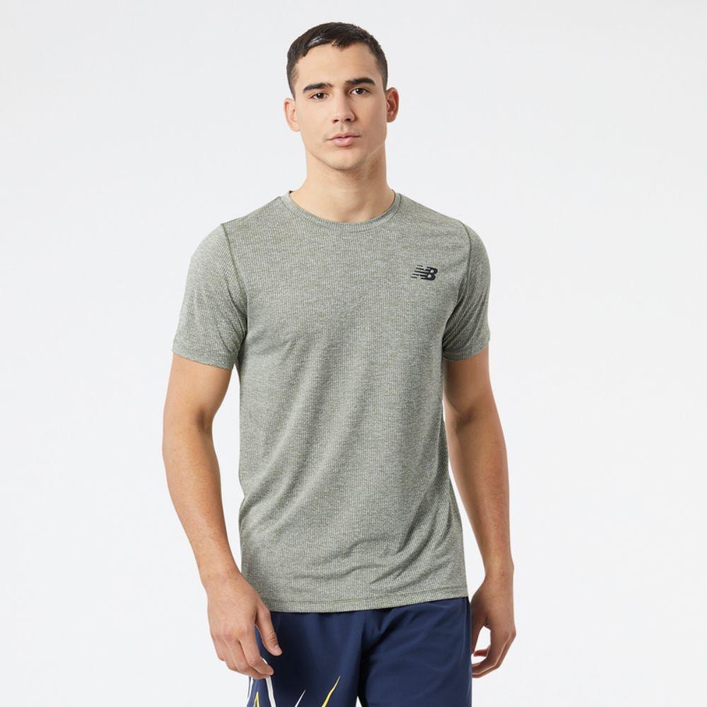 Polera Running Hombre New Balance Tenacity Gris-0