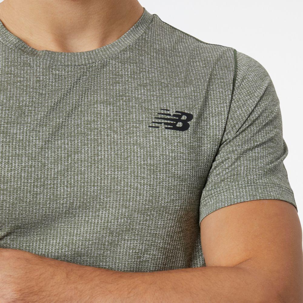 Polera Running Hombre New Balance Tenacity Gris-3