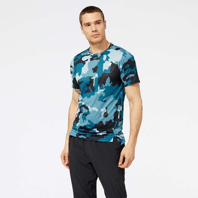 Polera Running Hombre New Balance Printed Accelerate Bicolor-0