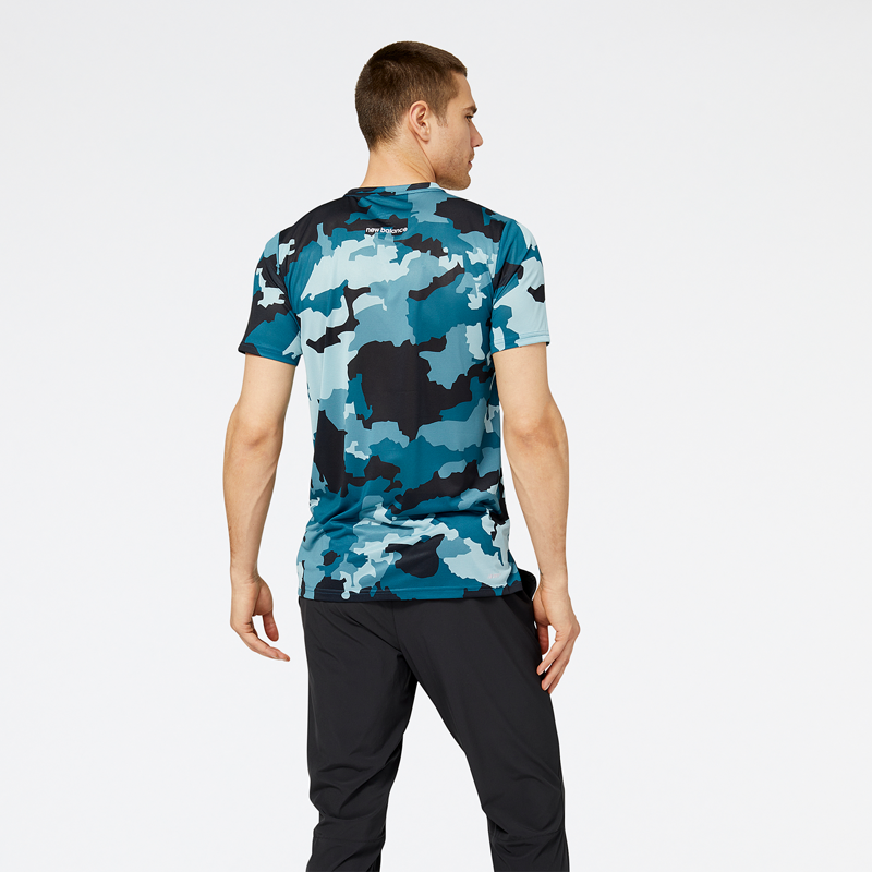 Polera Running Hombre New Balance Printed Accelerate Bicolor-1