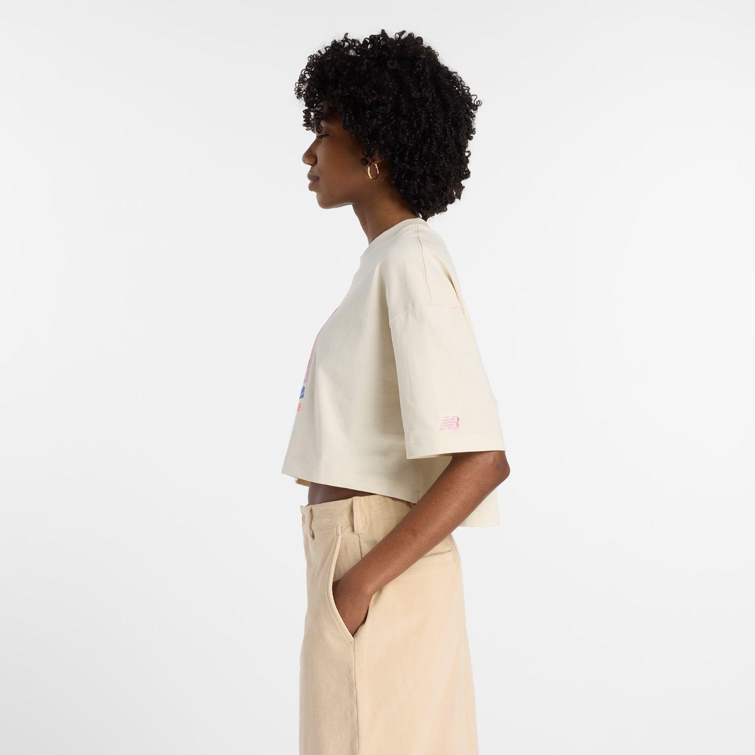 Polera Lifestyle Mujer New Balance Athletics Beige-3
