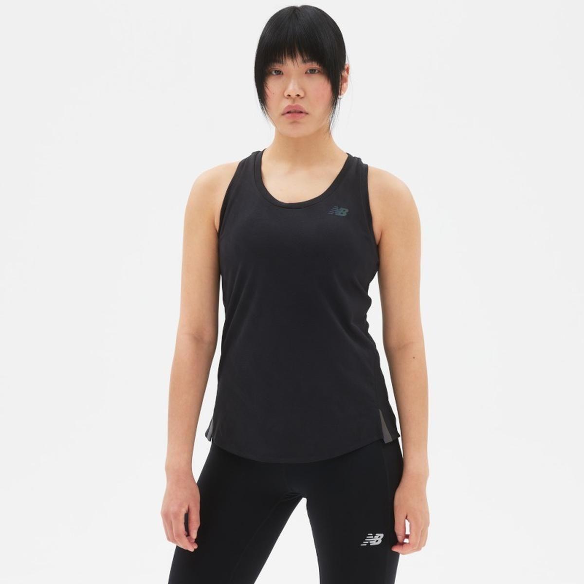 Polera Running Mujer New Balance Speed Jacquard Negro-0