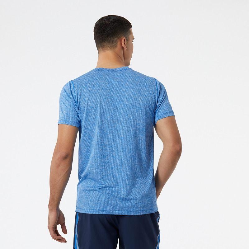 Polera Running Hombre New Balance Tenacity Tee Azul-1