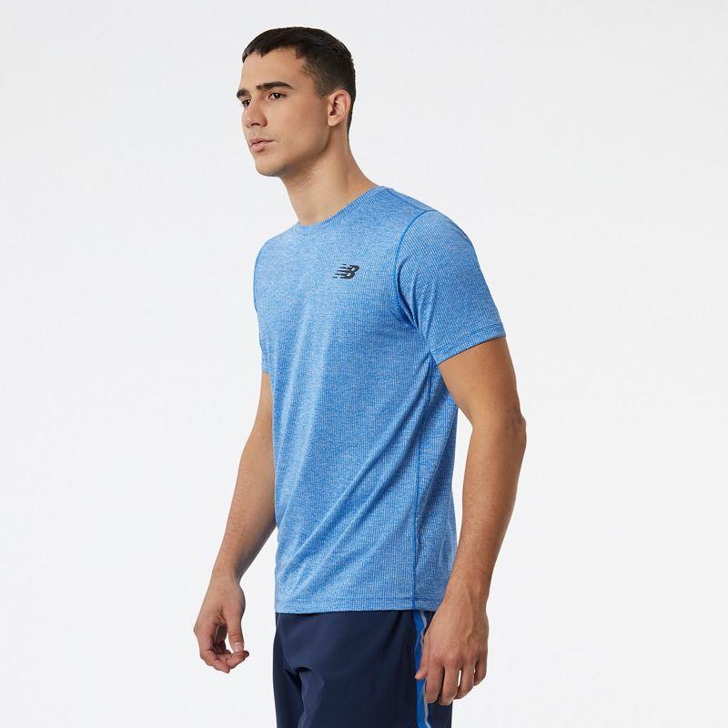 Polera Running Hombre New Balance Tenacity Tee Azul-2