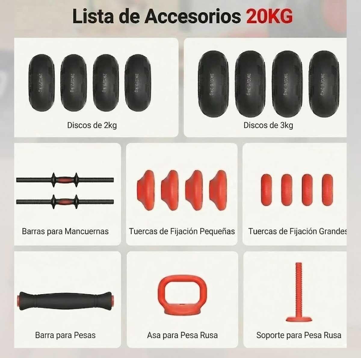 Set mancuernas Blu fit 3 en 1 Soft Dumbbell 20 Kg-3