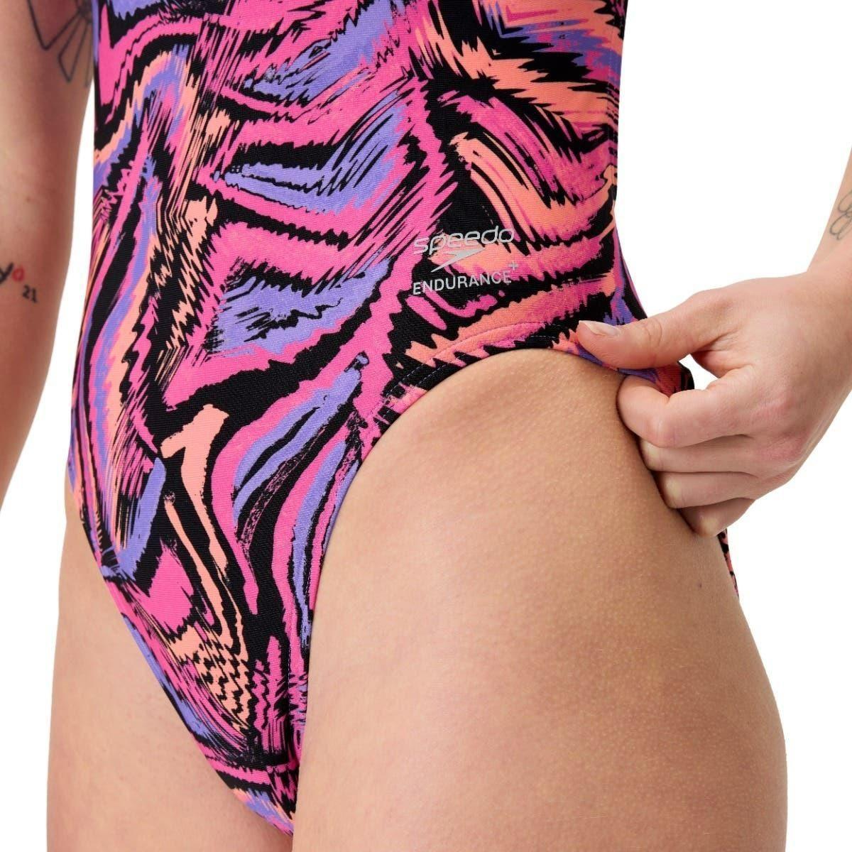 Traje de Baño Natacion Mujer Speedo Printed Multicolor-5