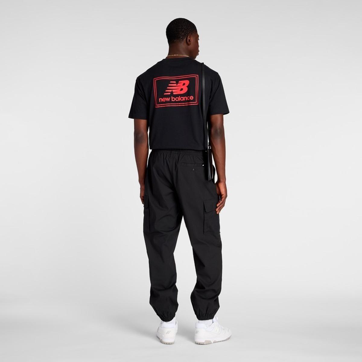 Polera Lifestyle Hombre New Balance Woven Label Negro-4