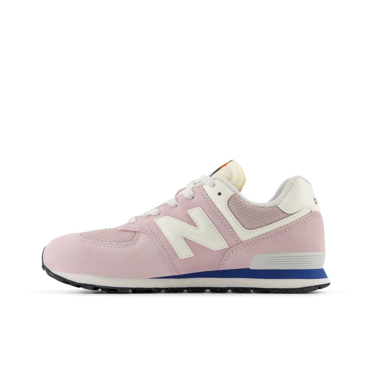 Zapatillas Urbanas Niña New Balance 574 Rosada/Blanca-1