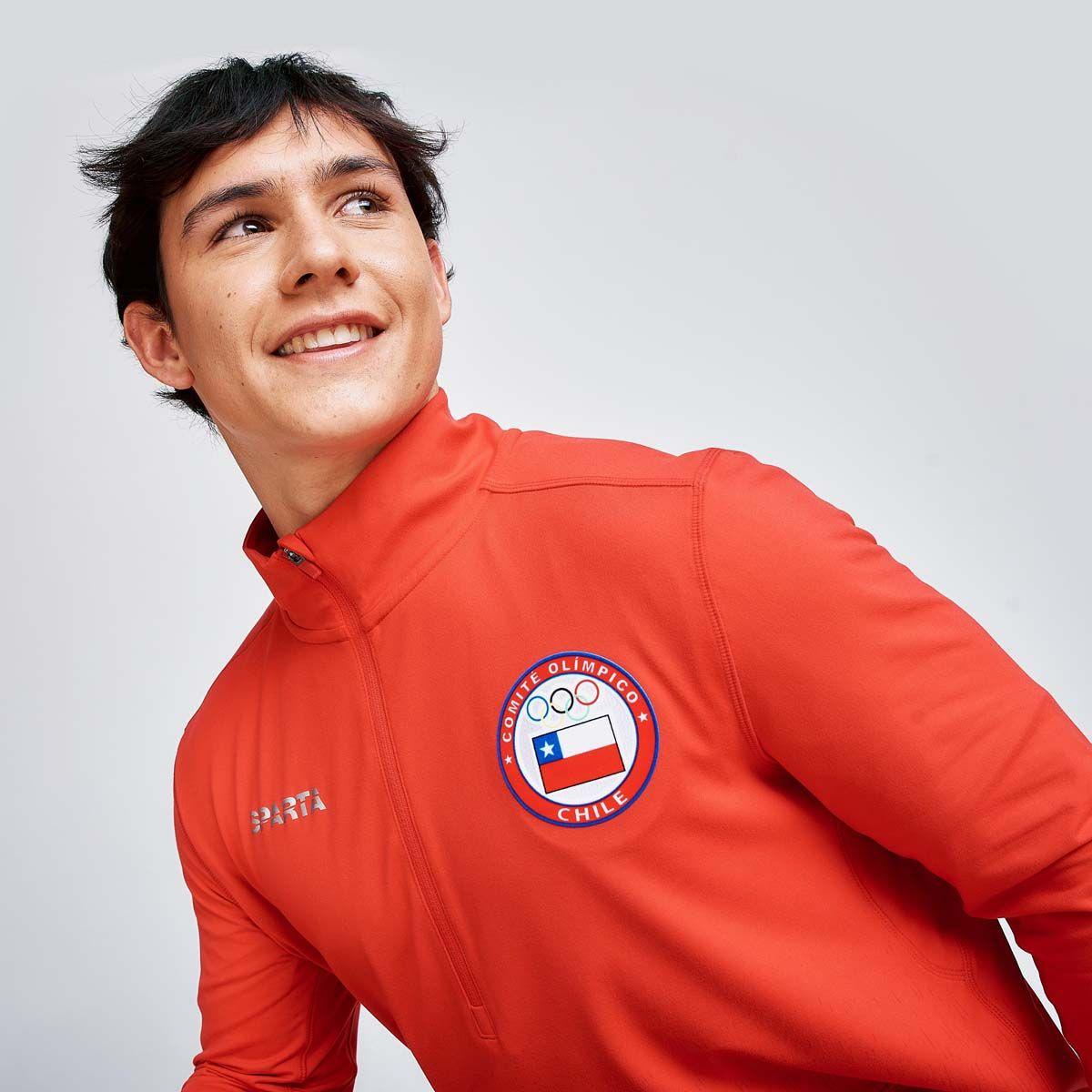 Polerón Entrenamiento Hombre Sparta Team Chile Quarter Zip A-2