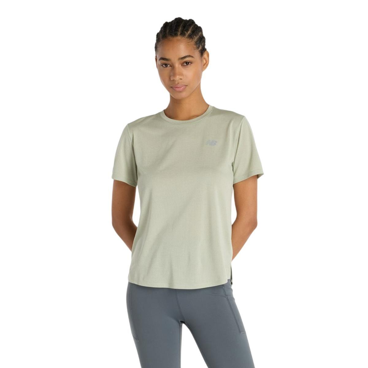 Polera Running Mujer New Balance Athletic Gris-0