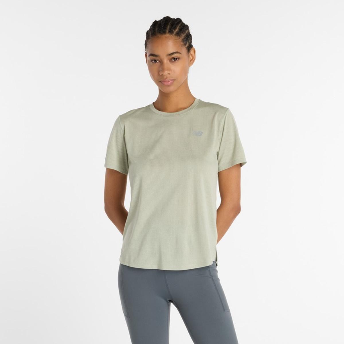 Polera Running Mujer New Balance Athletic Gris-3