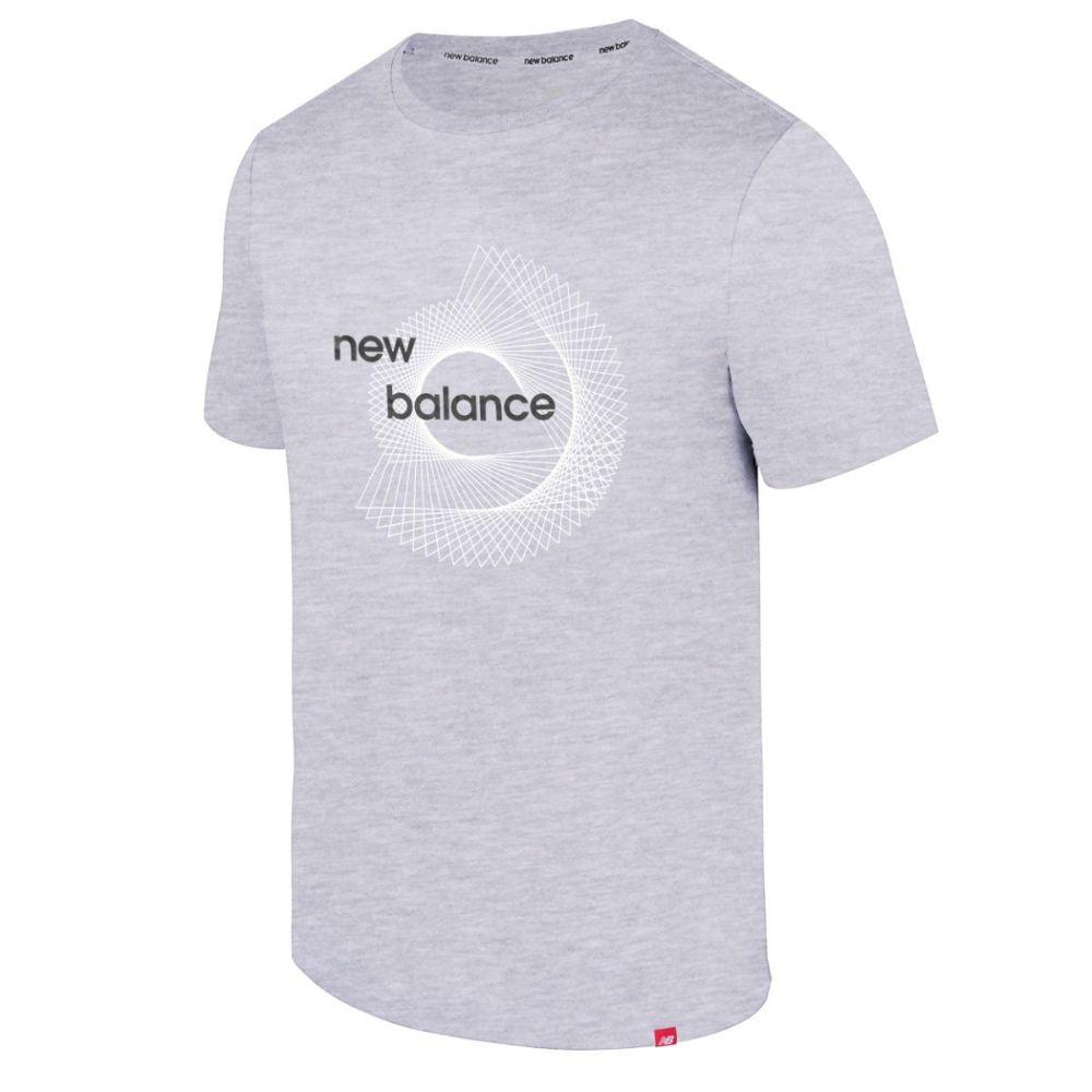 Polera Lifestyle Hombre New Balance Gris-0