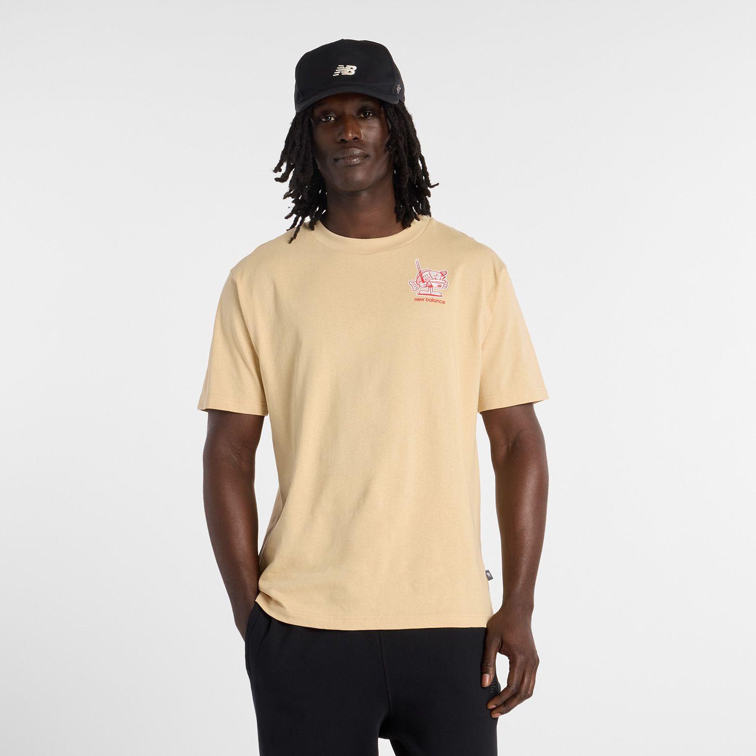Polera Lifestyle Hombre New Balance Ramen Café Claro-1