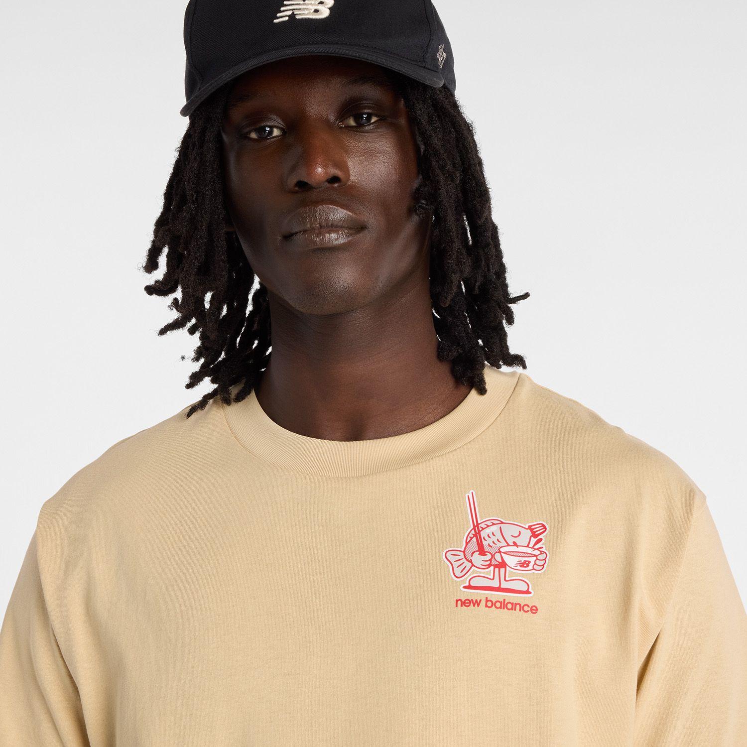 Polera Lifestyle Hombre New Balance Ramen Café Claro-5
