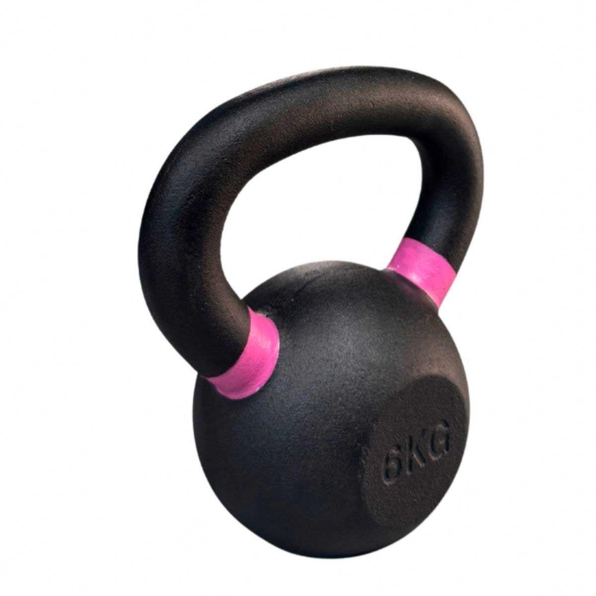 Kettlebell Blu Fit Pesa rusa hierro fundido 6kg Rosado-2