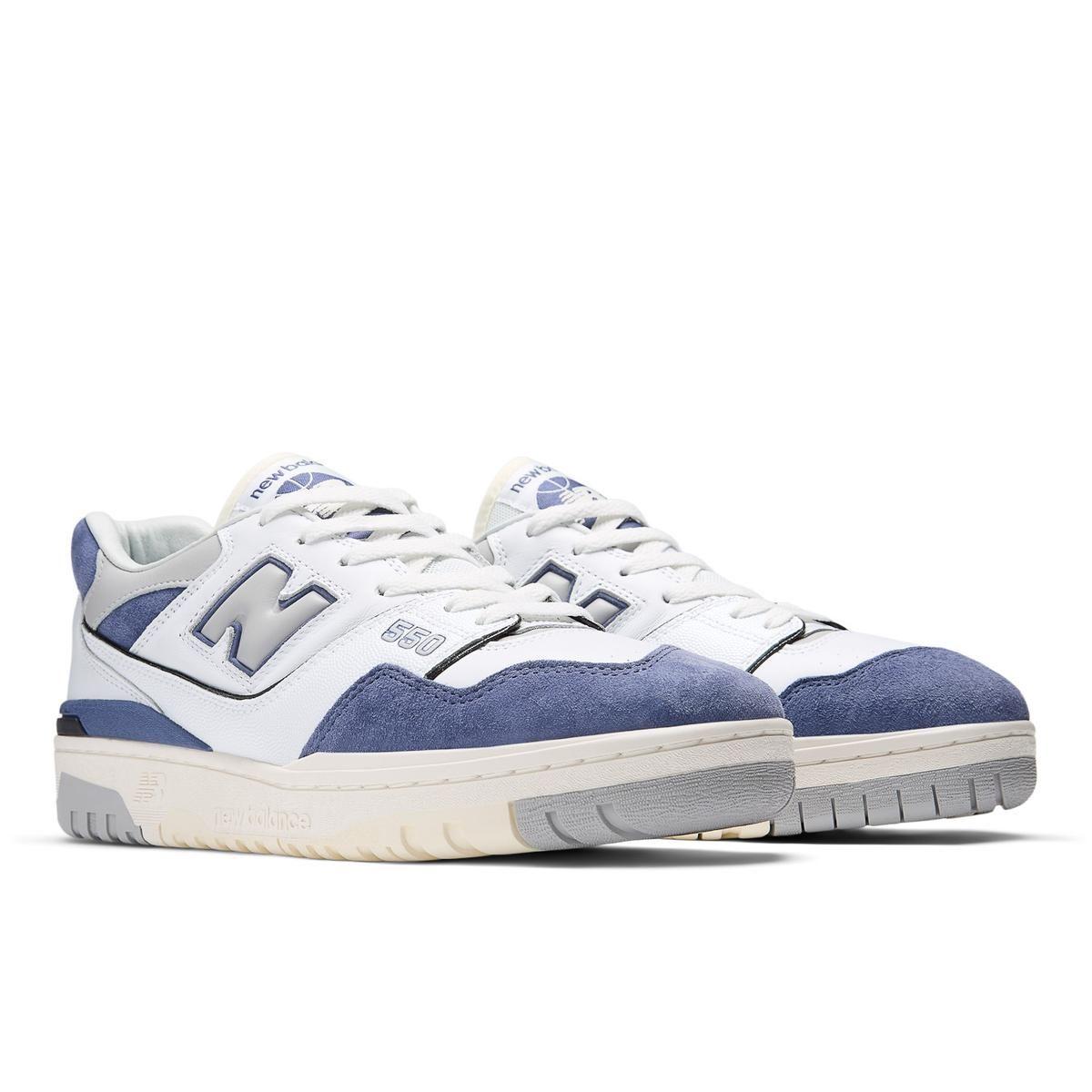 Zapatillas Urbanas Hombre New Balance 550 Blanca/Azul-3