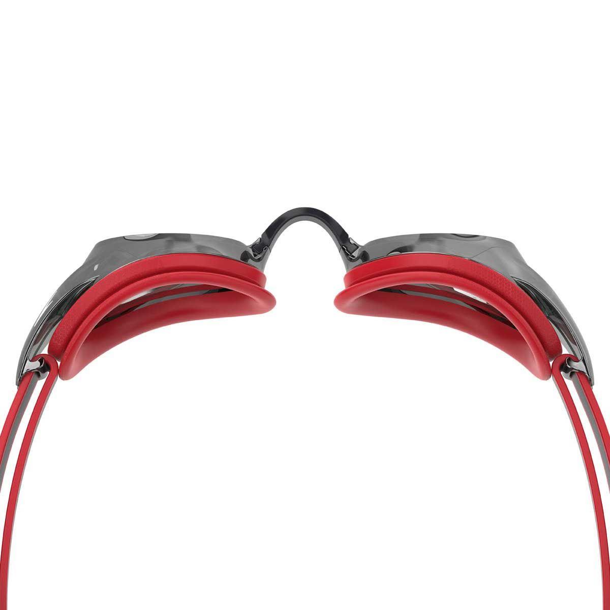 Lentes Natación Unisex Speedo Vanquisher 3.0 Mirrored Rojo-4