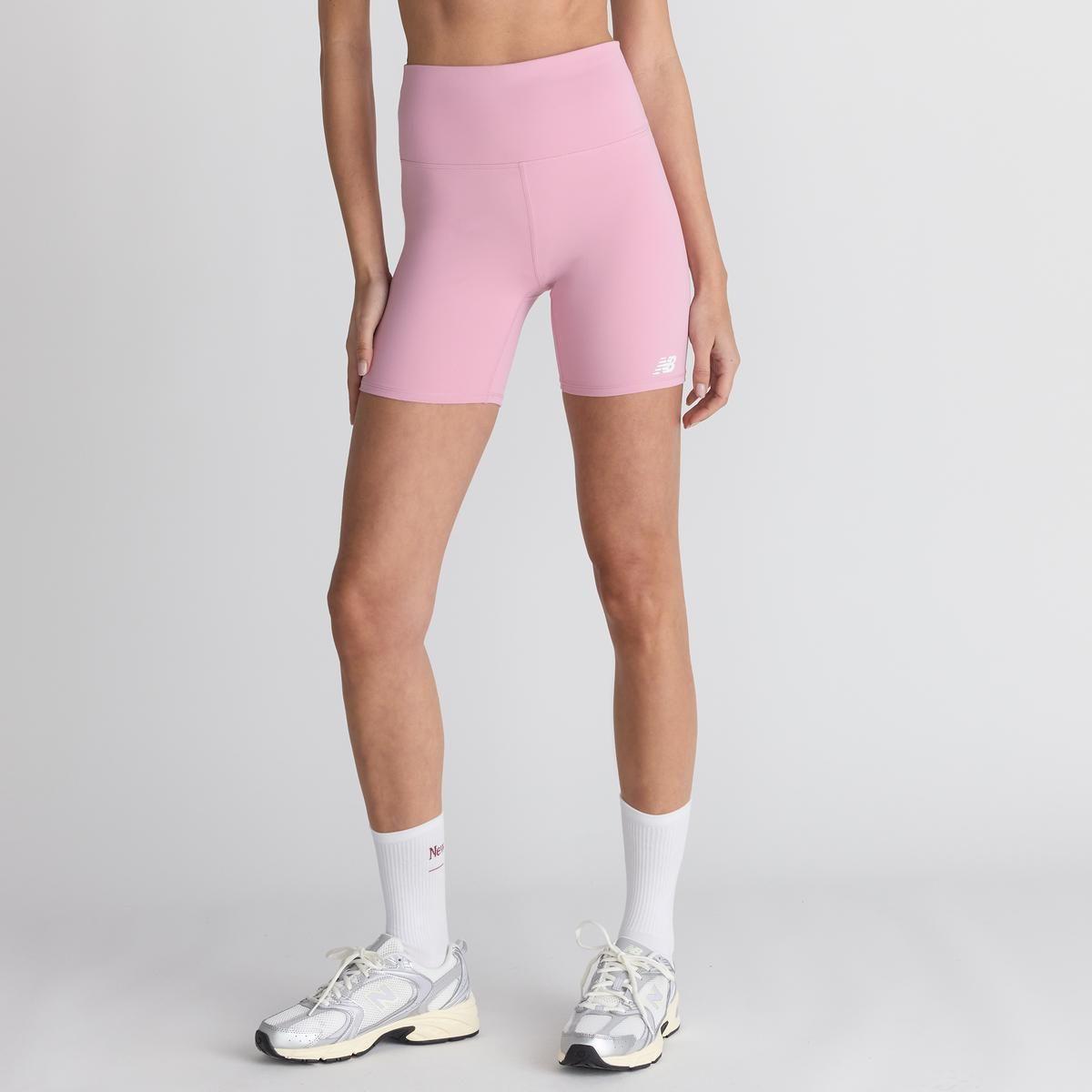 Calza Corta Entrenamiento Mujer New Balance Harmony Rosada-3