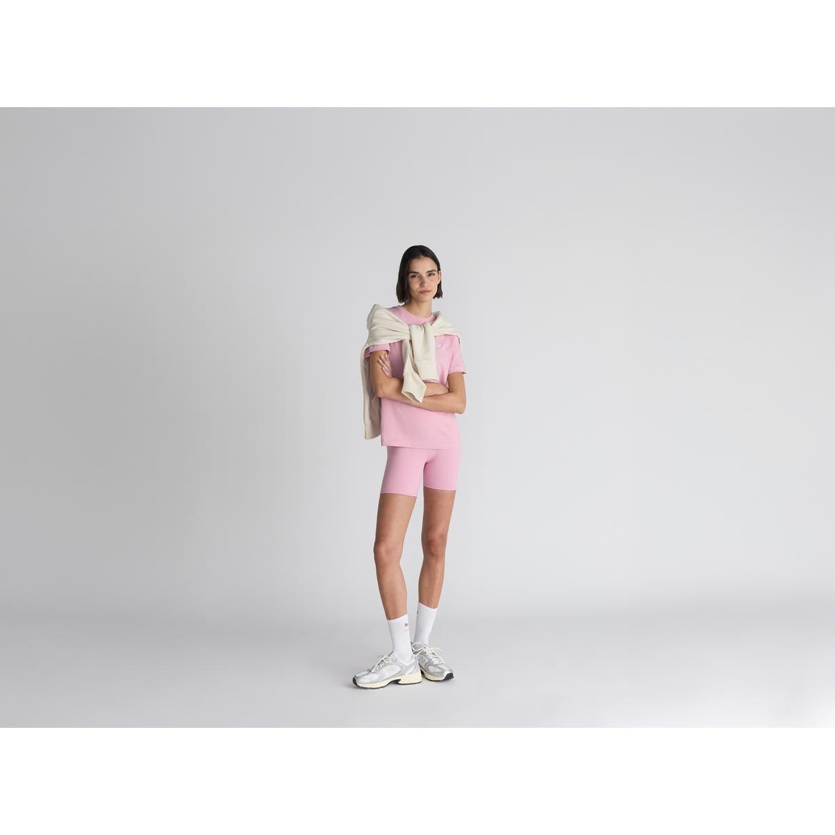 Calza Corta Entrenamiento Mujer New Balance Harmony Rosada-4