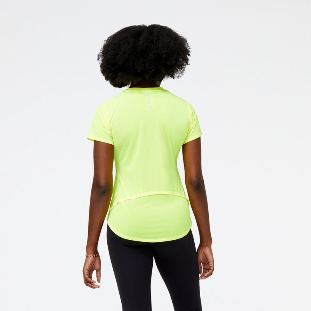 Polera Running Mujer New Balance Accelerate Amarilla-2