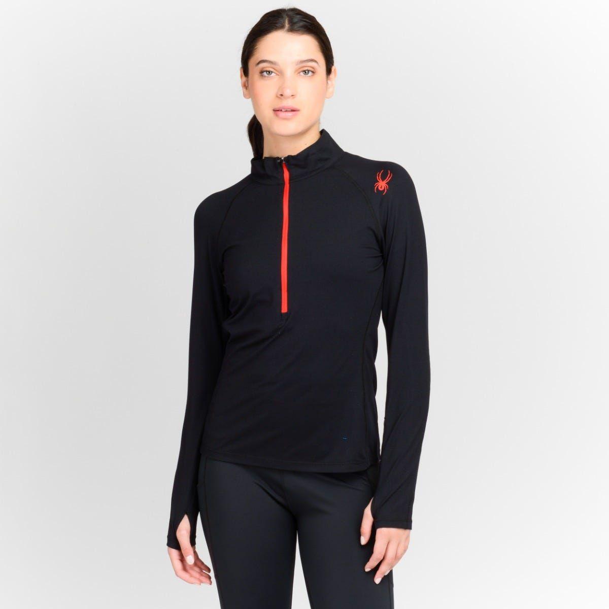 Polerón Entrenamiento Mujer Spyder Andes Negro-0