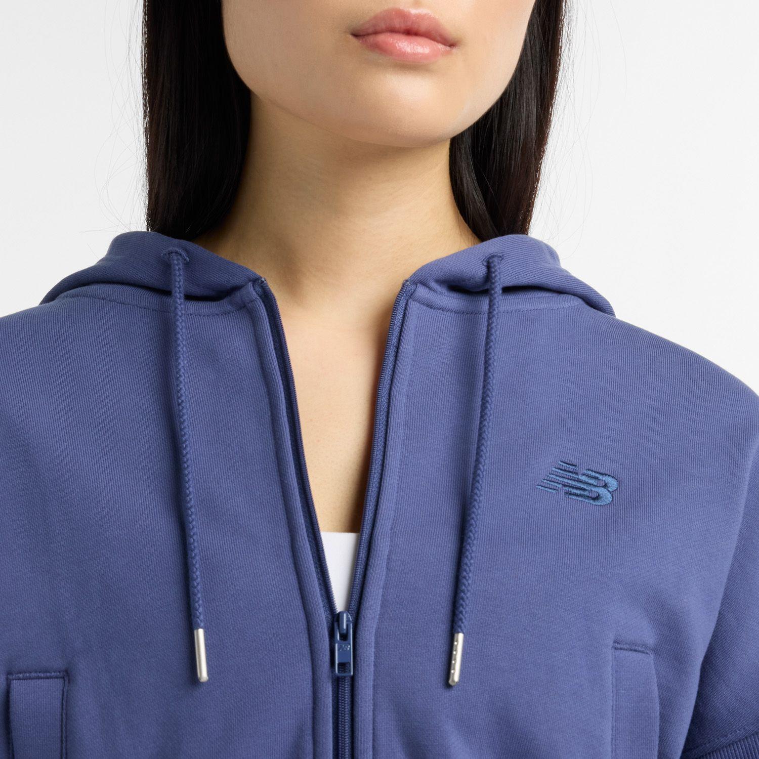 Polerón Lifestyle Mujer New Balance French Terry Full Zip-4