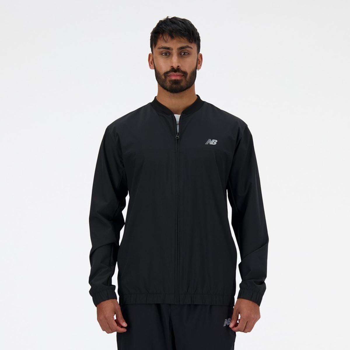 Chaqueta Lifestyle Hombre New Balance Stretch Bomber Negra-0