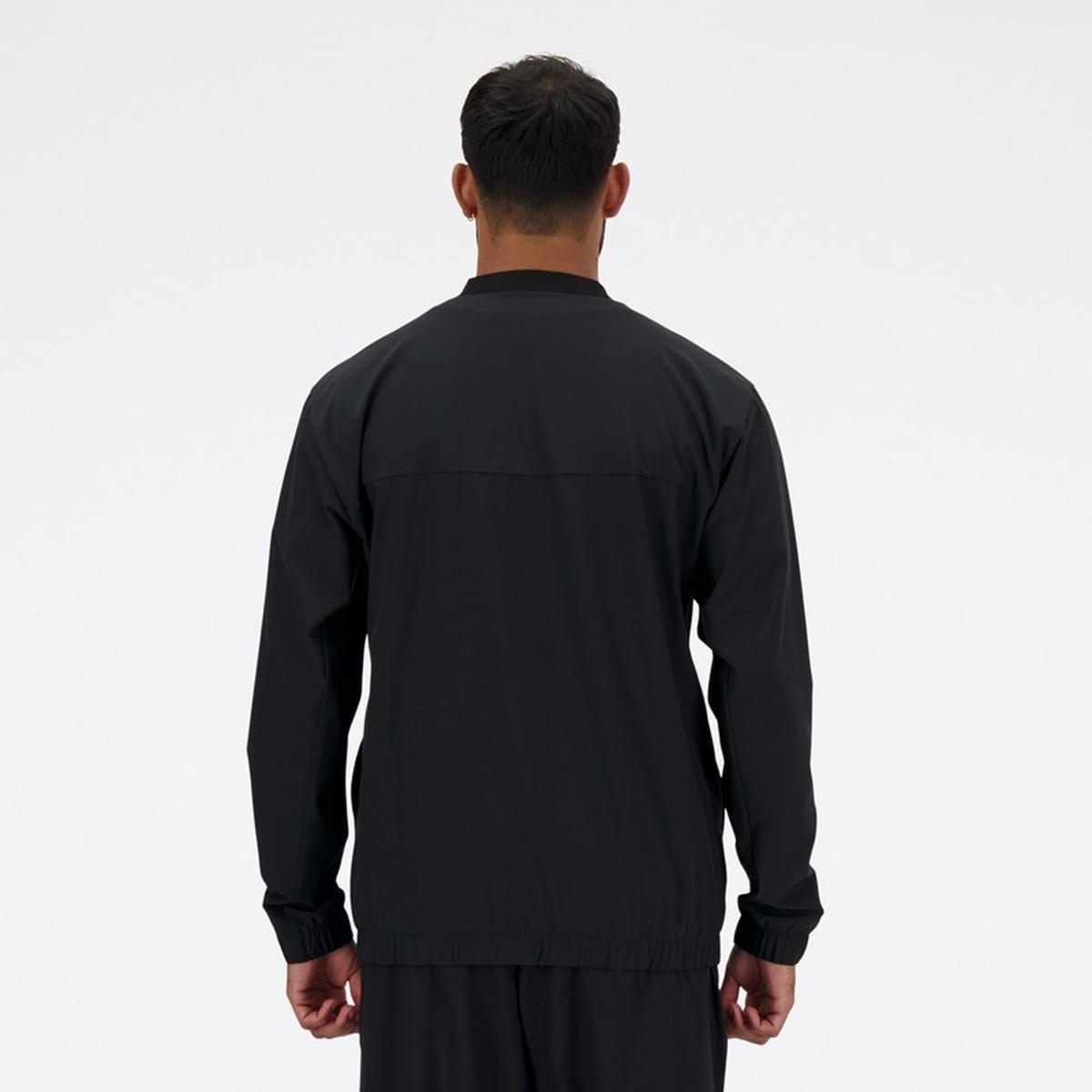 Chaqueta Lifestyle Hombre New Balance Stretch Bomber Negra-1